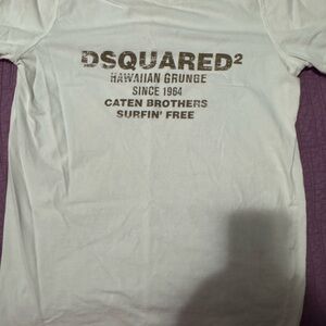 DSQUARED2 White Short Sleeve Tee, Made in Italy 🇮🇹